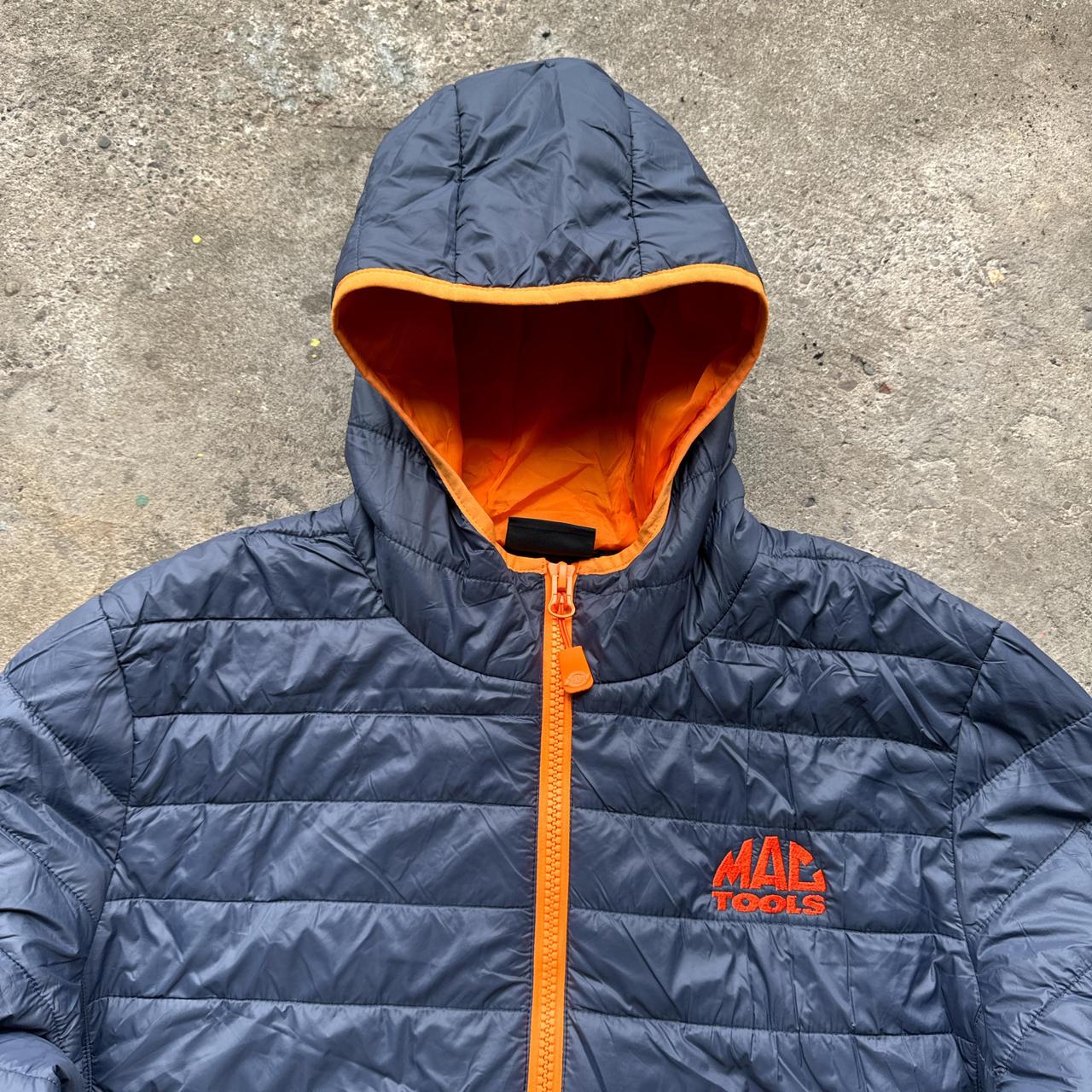 Navy and orange Dickies puffer jacket
