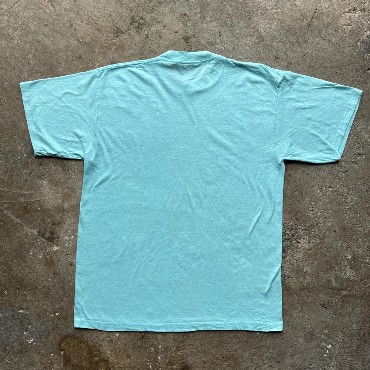 Light blue graphic tee with ‘Lake George, New York’ print