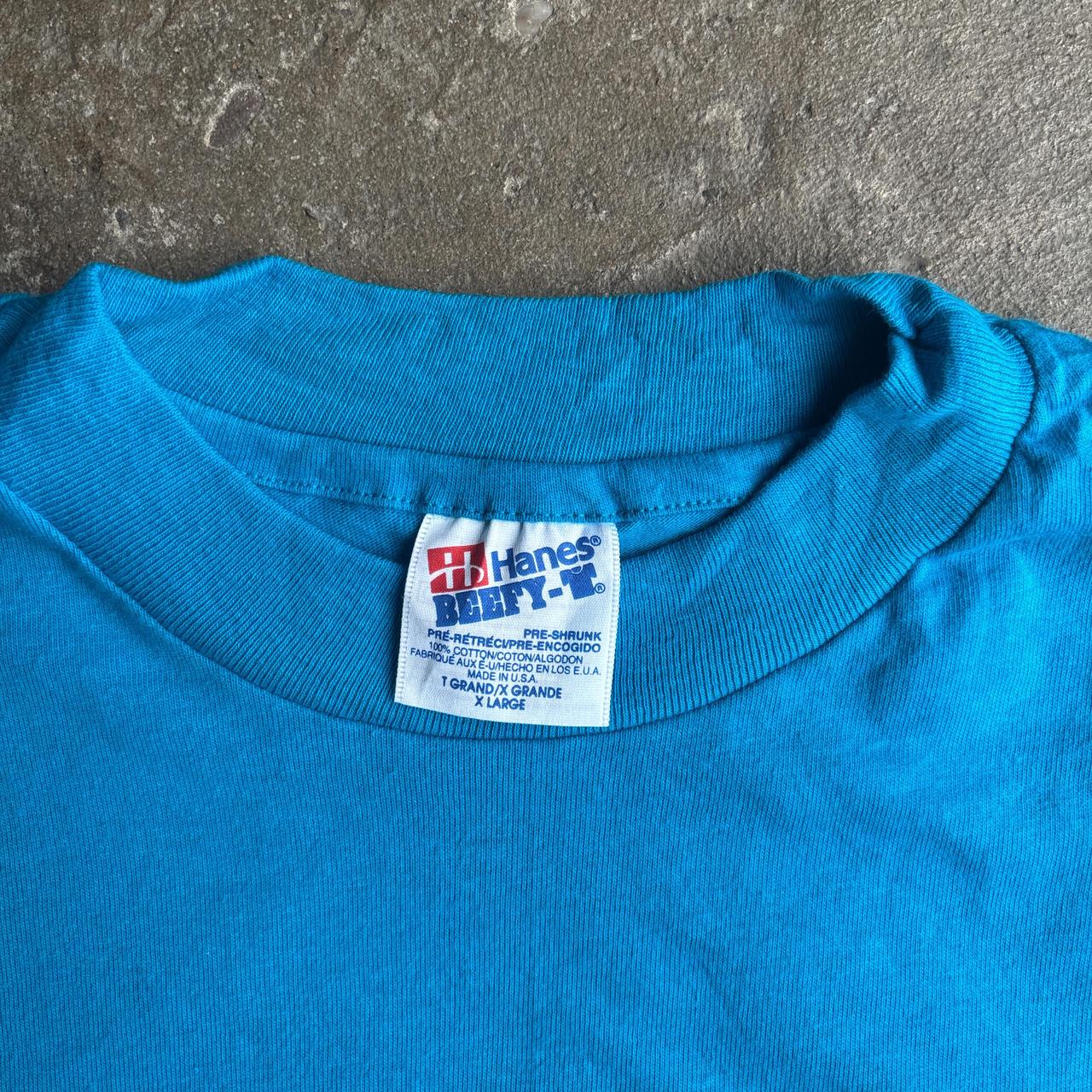 Vintage Blue Single Stitch Graphic ‘Scottish Games’ T-Shirt
