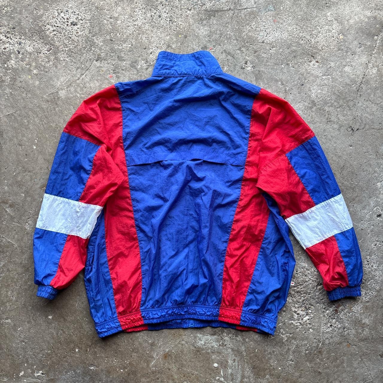 Vintage blue, white and red track jacket