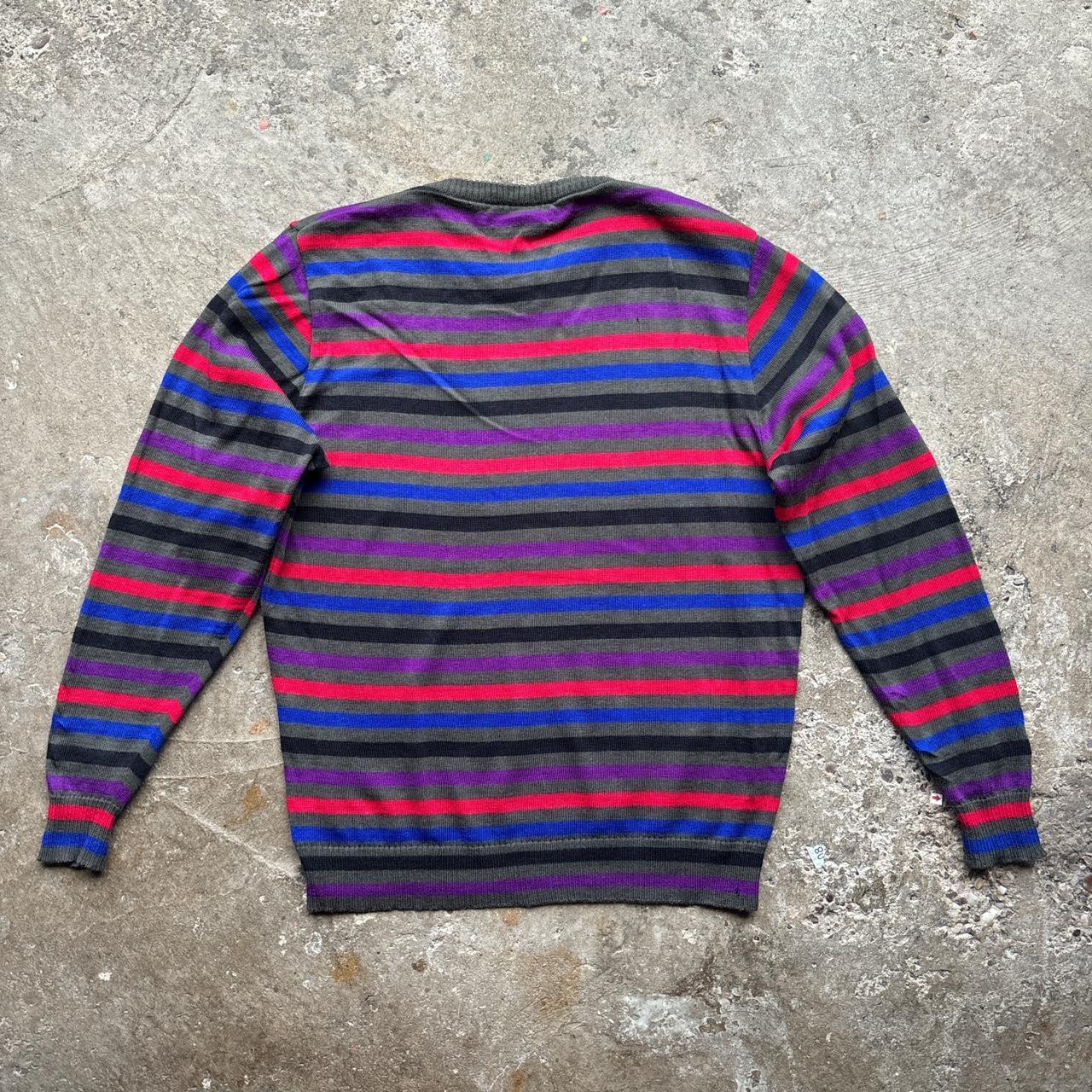 Vintage Jaeger wool striped knitted jumper