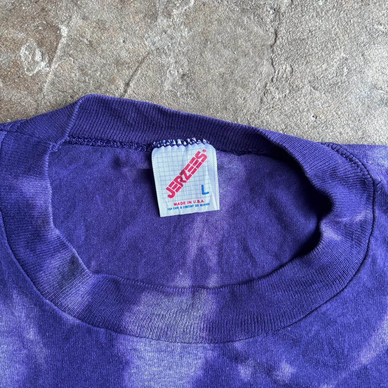 Vintage Purple Tye Die Single Stitch Graphic T-Shirt