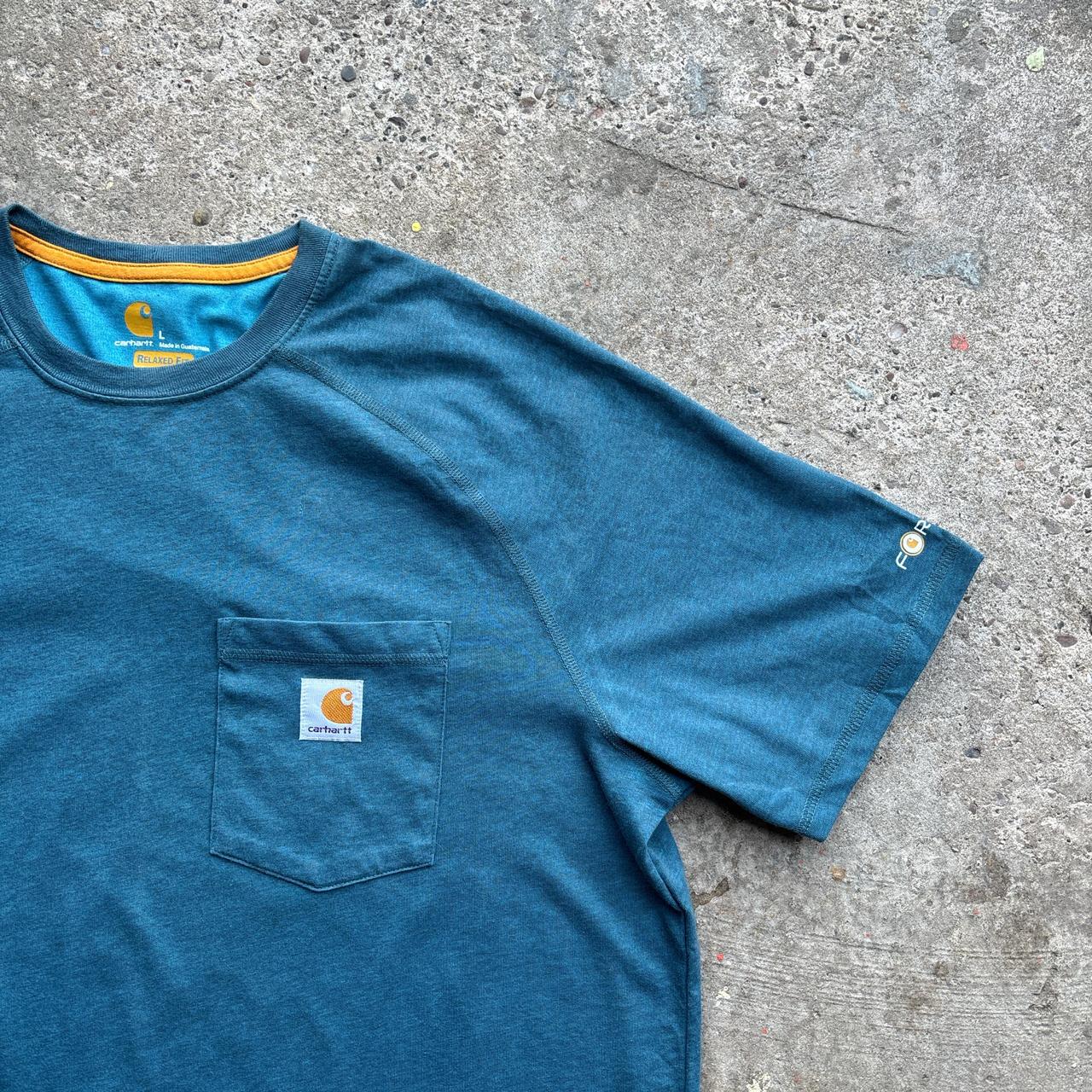 Teal Carhartt Pocket T-Shirt