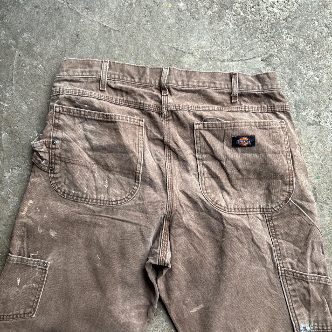 Washed Brown Dickies Carpenter Pants/Trousers