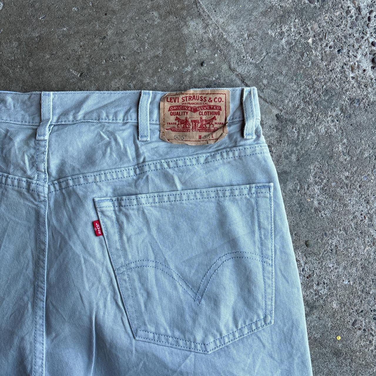 Light Grey Levi’s 505 Denim Shorts (Jorts)