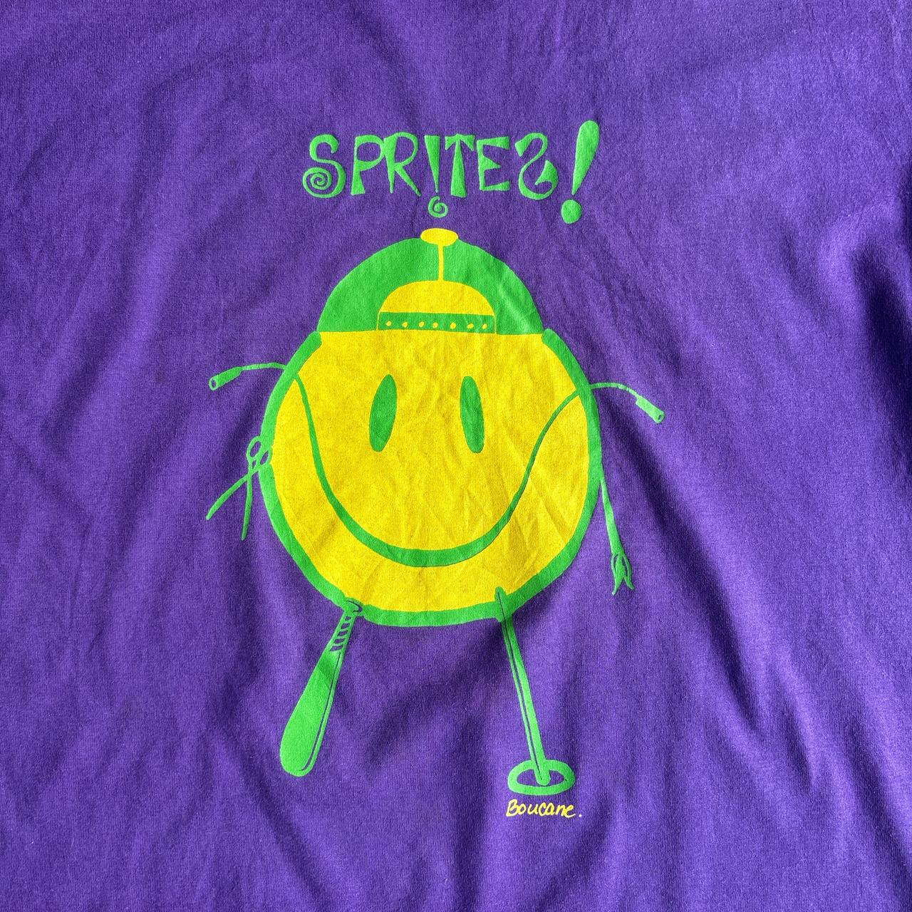 Purple Graphic Sprite Single Stitch T-Shirt