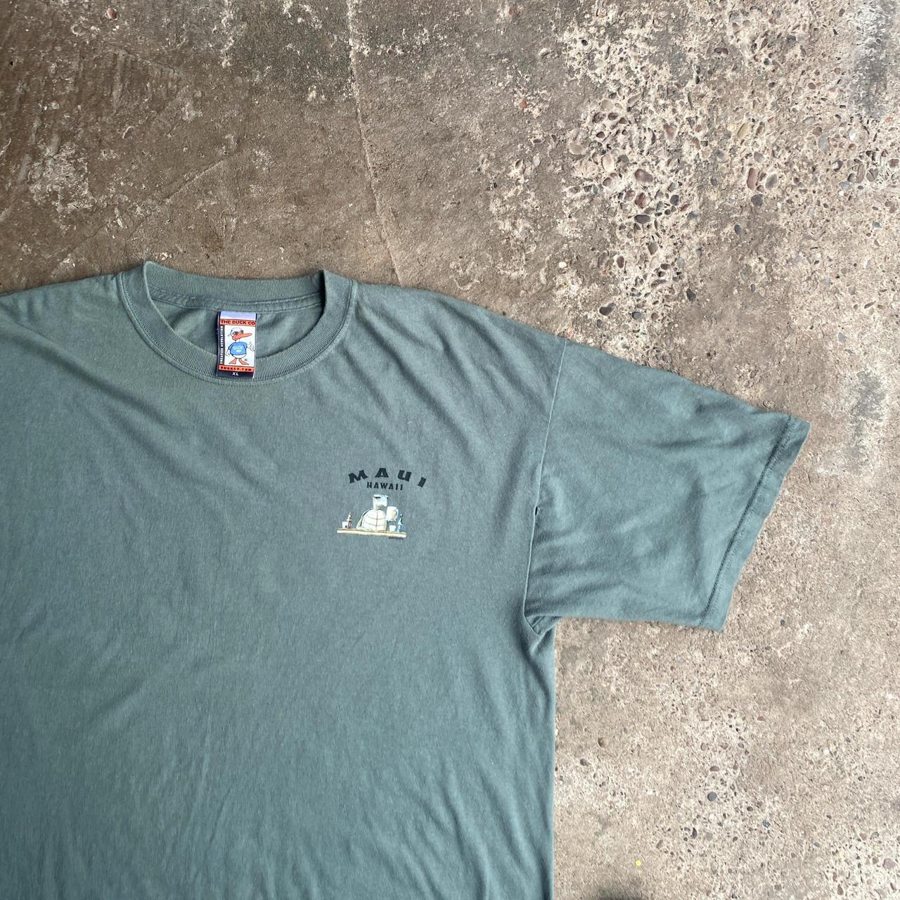 Blue/Green Maui Hawaii Graphic Bar T-Shirt