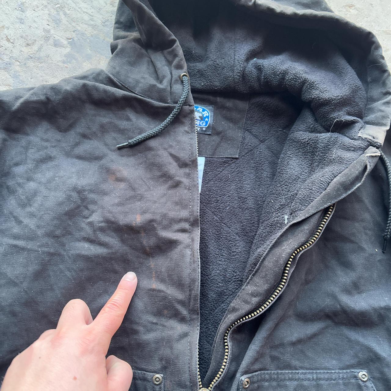 Black workwear active jacket