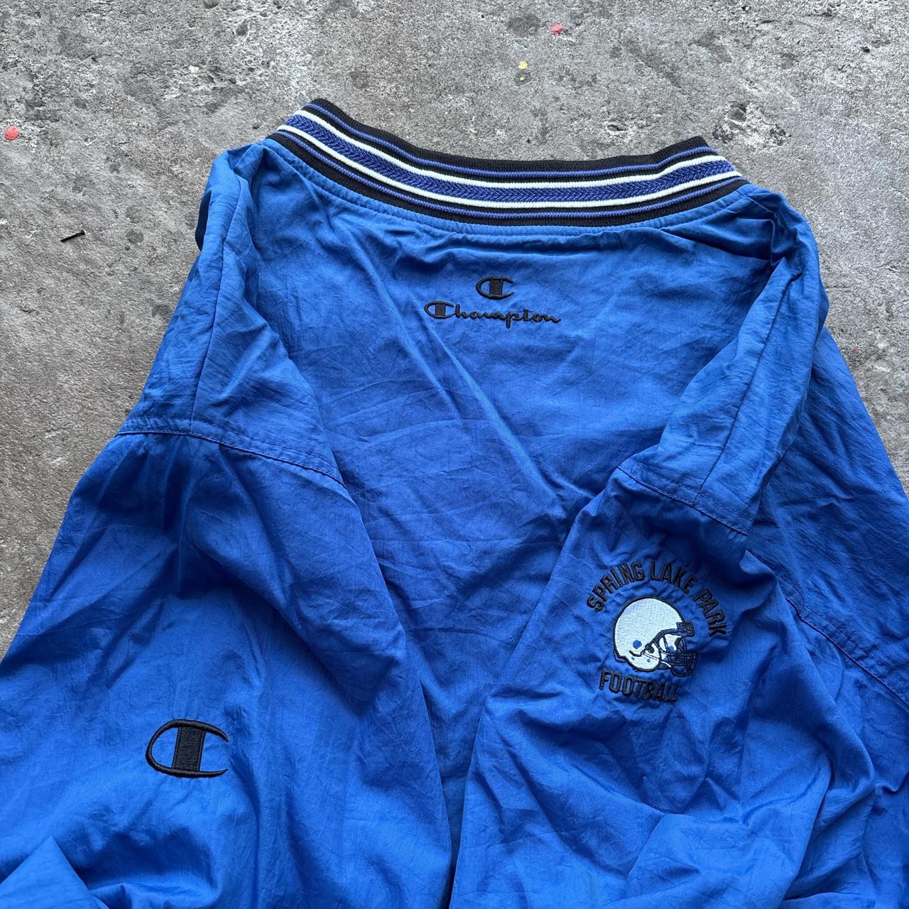 Blue Champion Panthers windbreaker v-neck