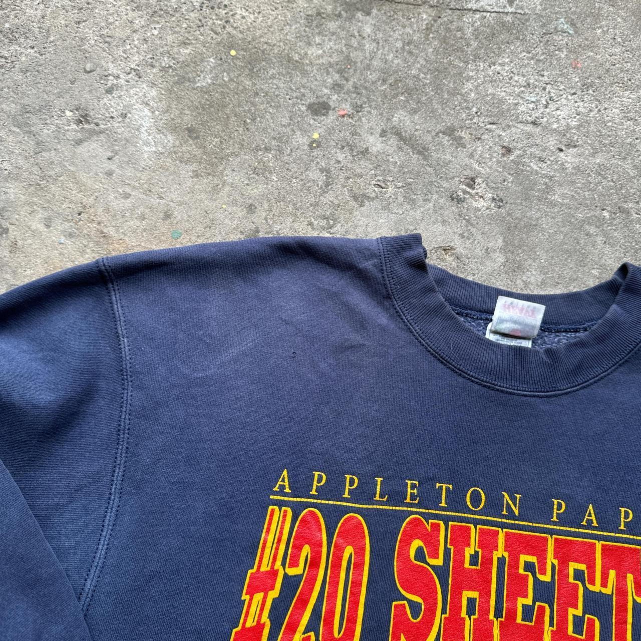 Navy graphic sweatshirt with college print