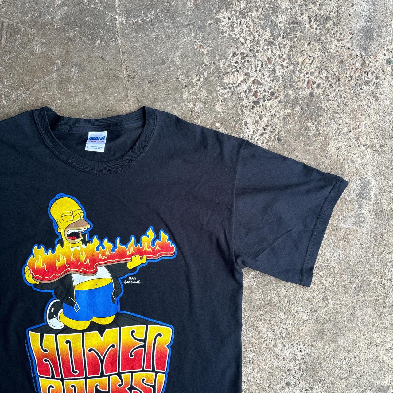 Black Gildan ‘Homer Rocks’ T-Shirt