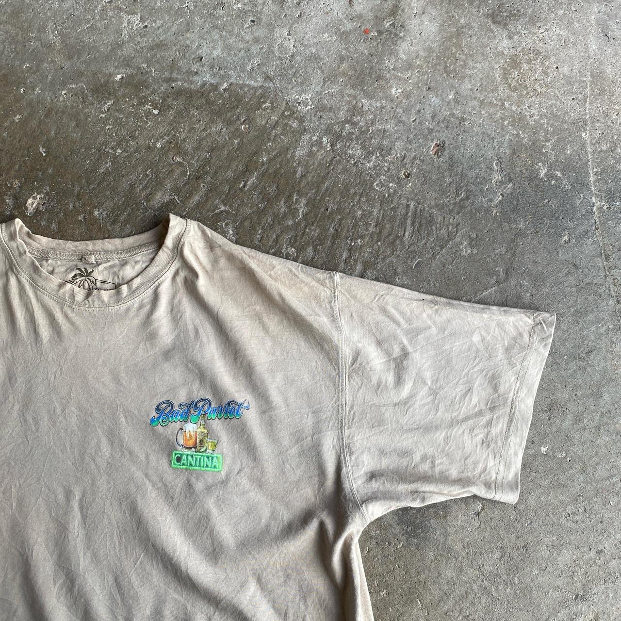 Bad Parrot’ Tan Graphic Bar T-Shirt