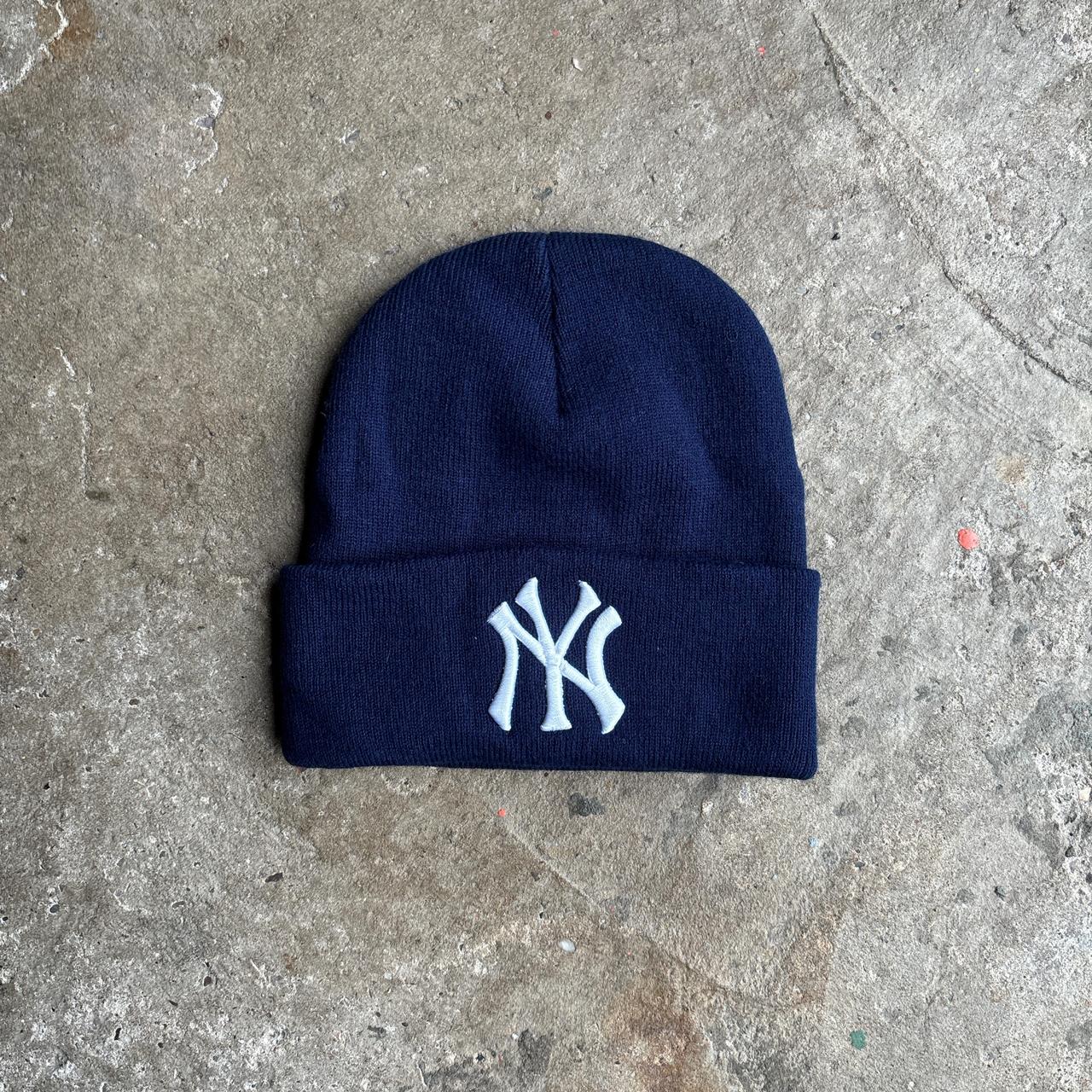 Navy New York Yankees Beanie - One Size