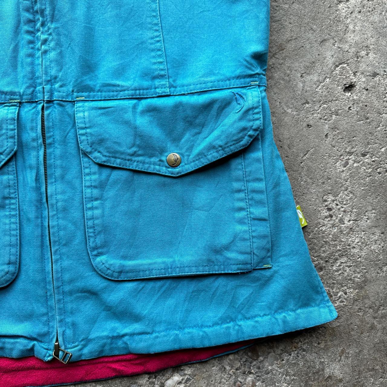 Blue and pink workwear vest / body warmer