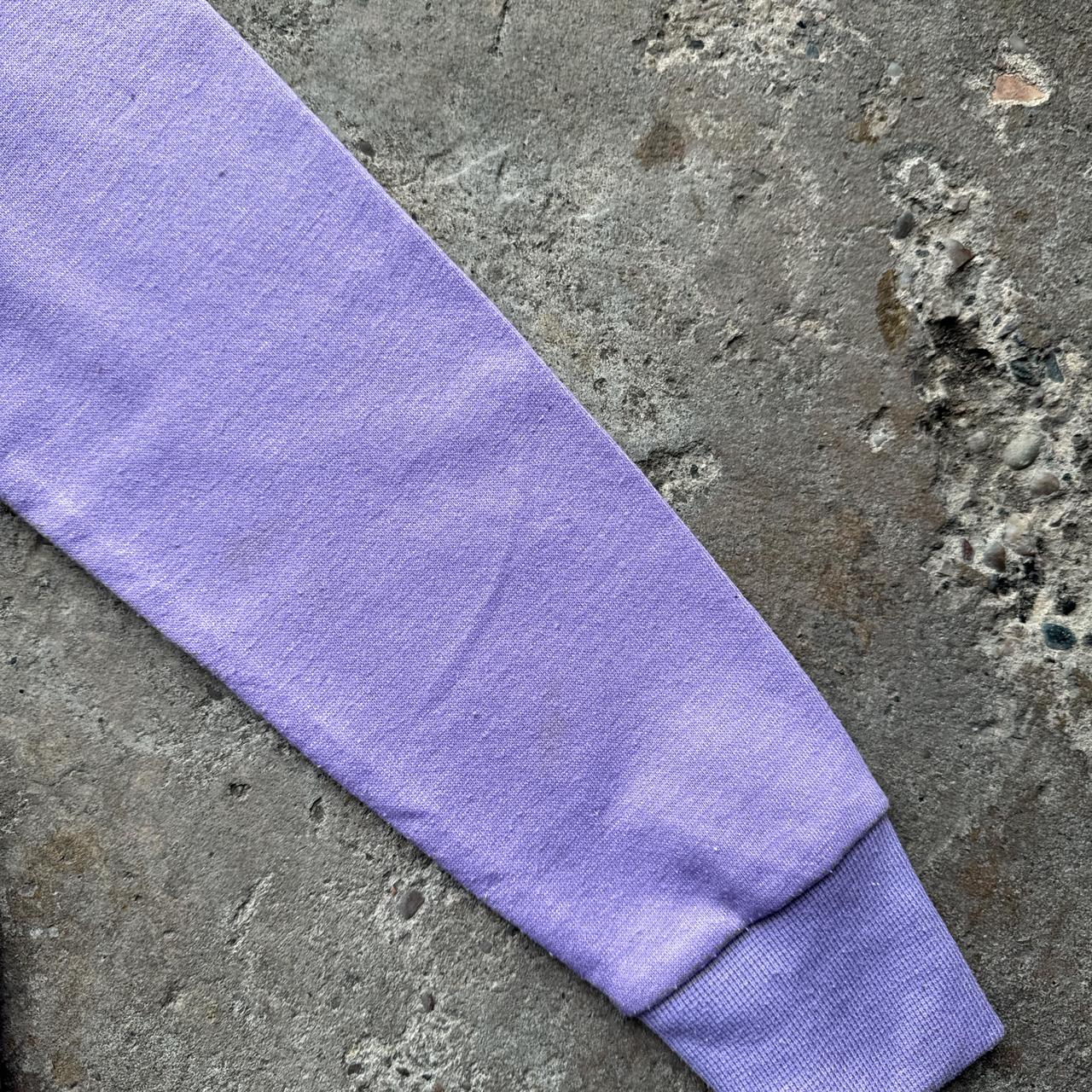 Adidas purple and white V-neck sweatshirt sportswear