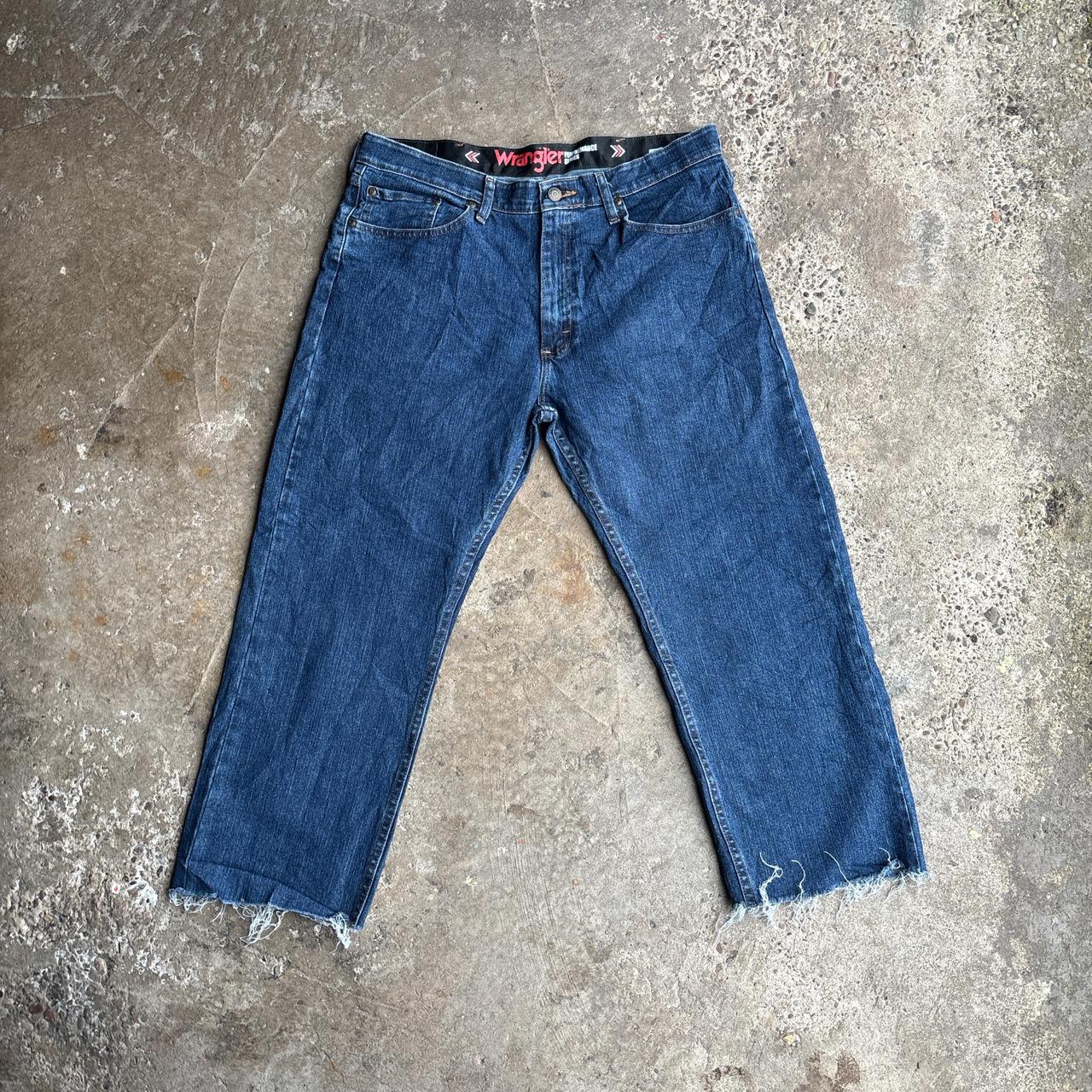 Blue Wrangler Cut Denim Jeans