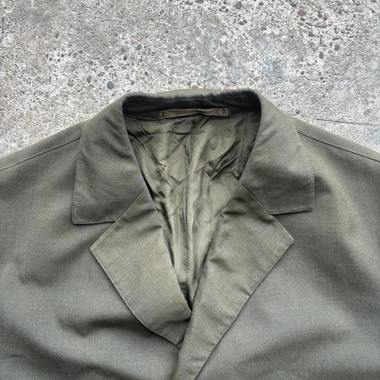 Vintage Military Style Khaki Green Trench Coat