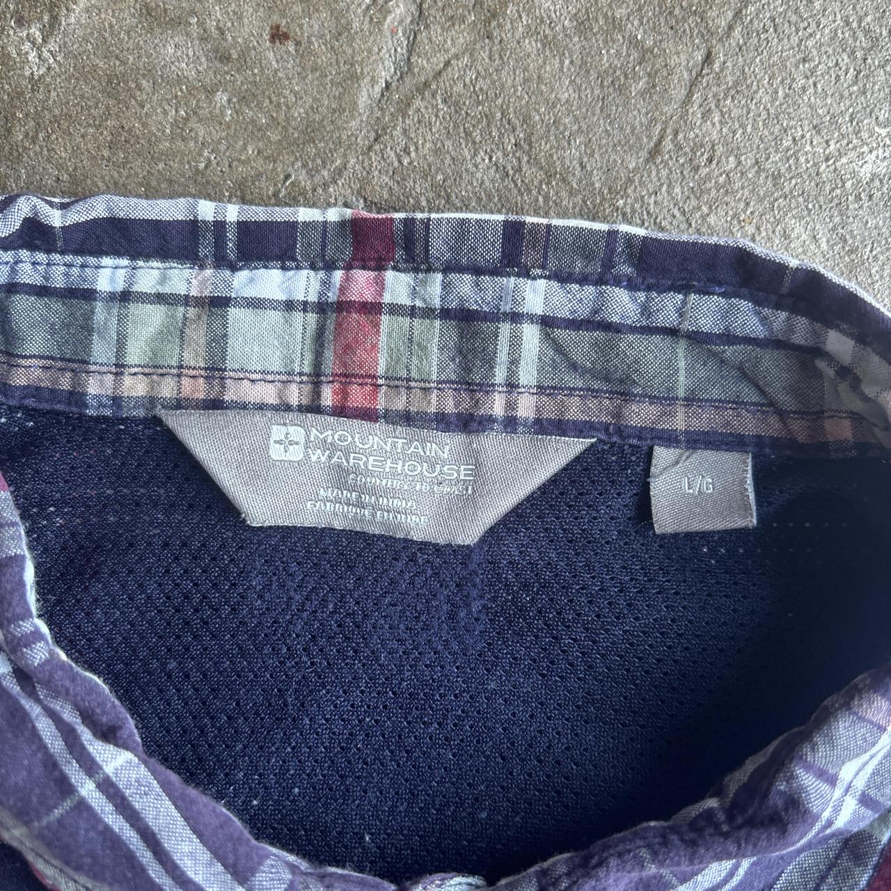 Mountain Warehouse Navy Checkered Short Sleeve Shirt