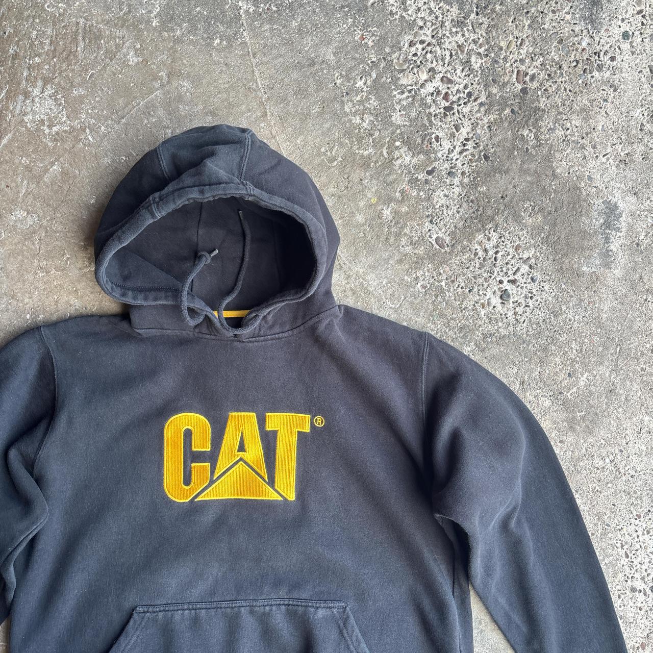 Black CAT Heavyweight Hoodie - M