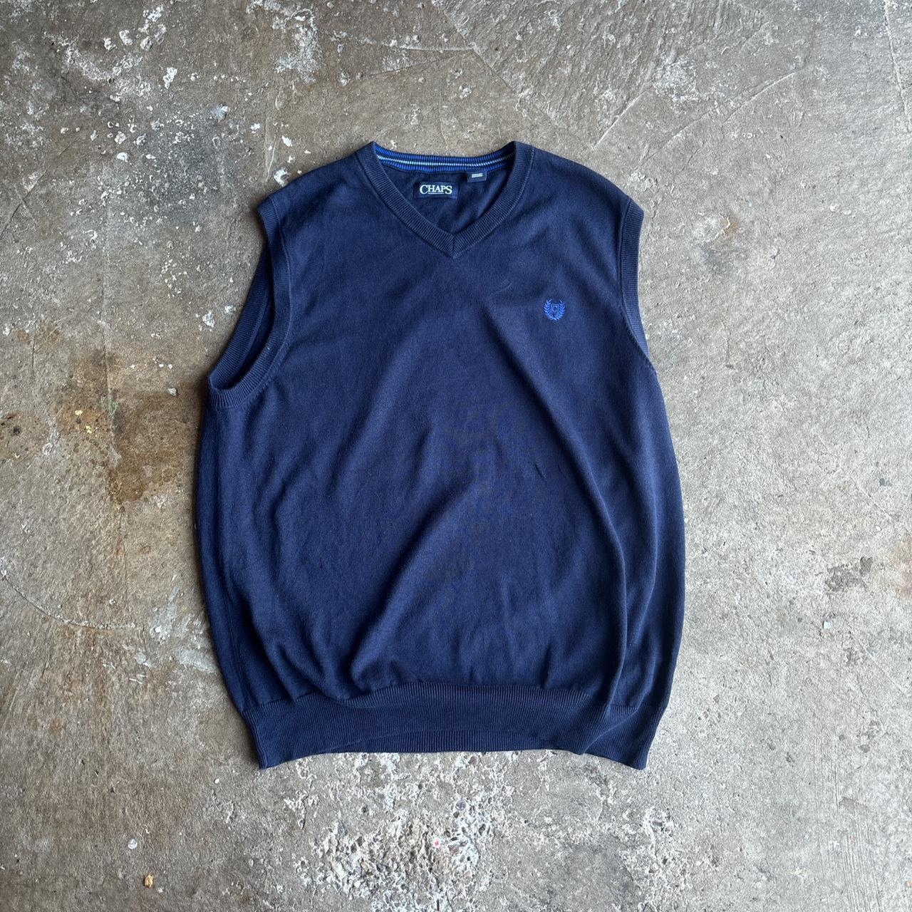 Navy Chaps Knitted Vest