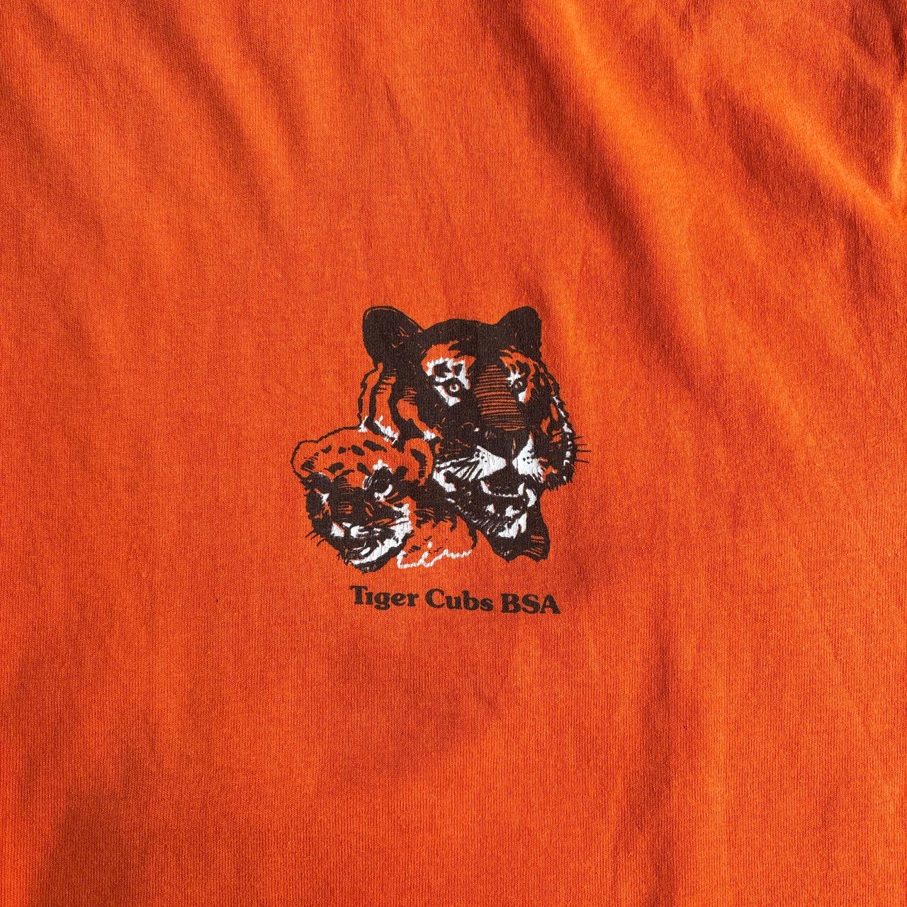 Orange ‘Tiger Cubs BSA’ Single Stitch Graphic T-Shirt