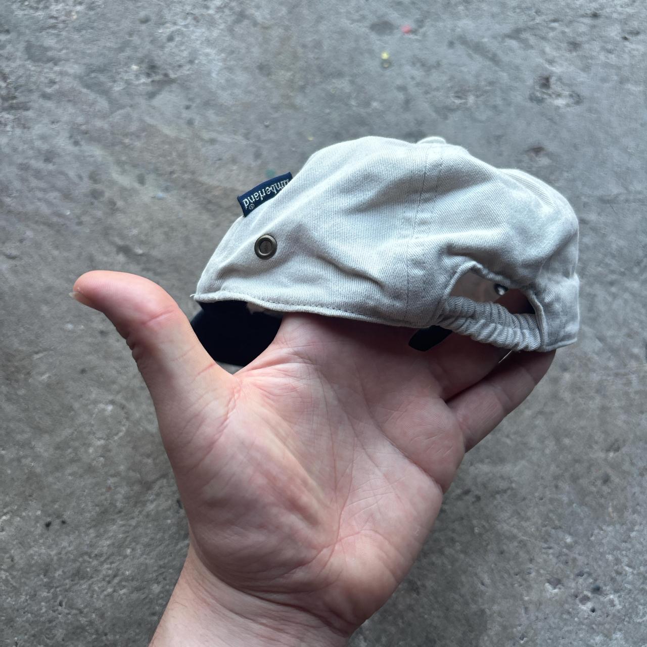 Kids cream and navy Timberland Weathergear cap