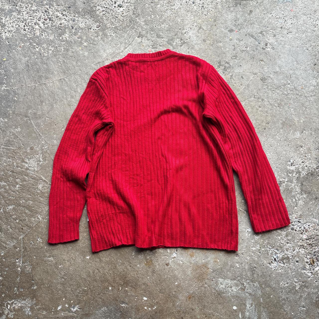 Vintage Red Puma knitted sweatshirt - M