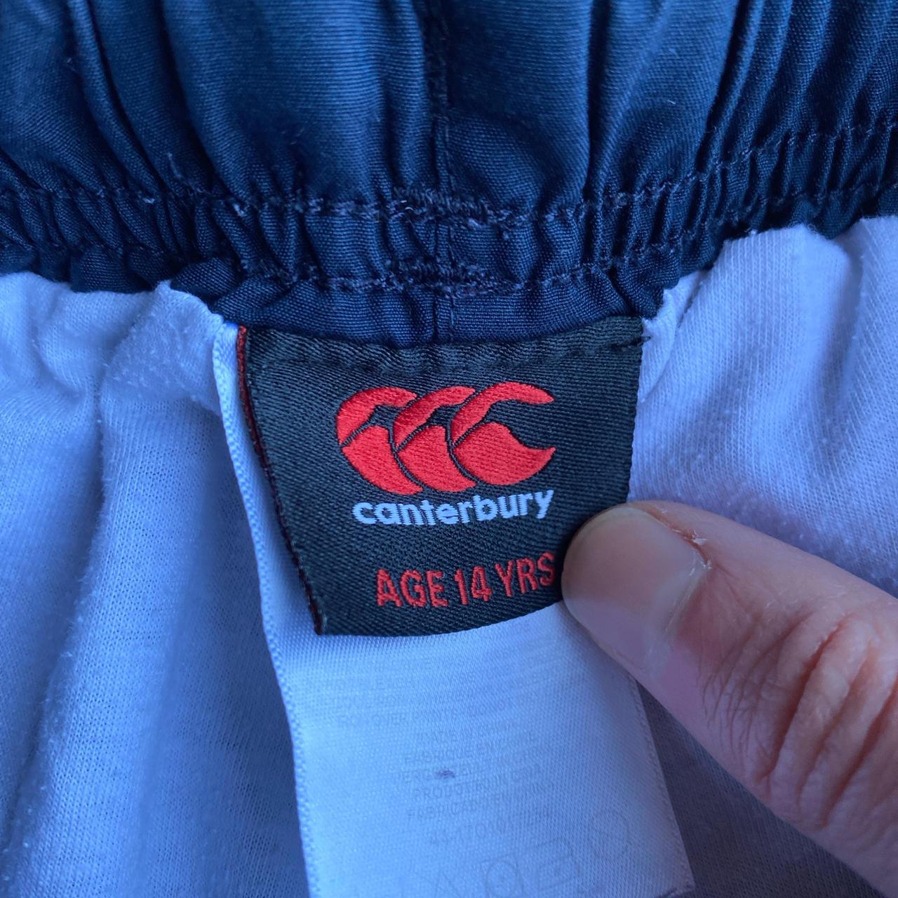Navy Canterbury New Zealand Tracksuit Bottoms - Age 14