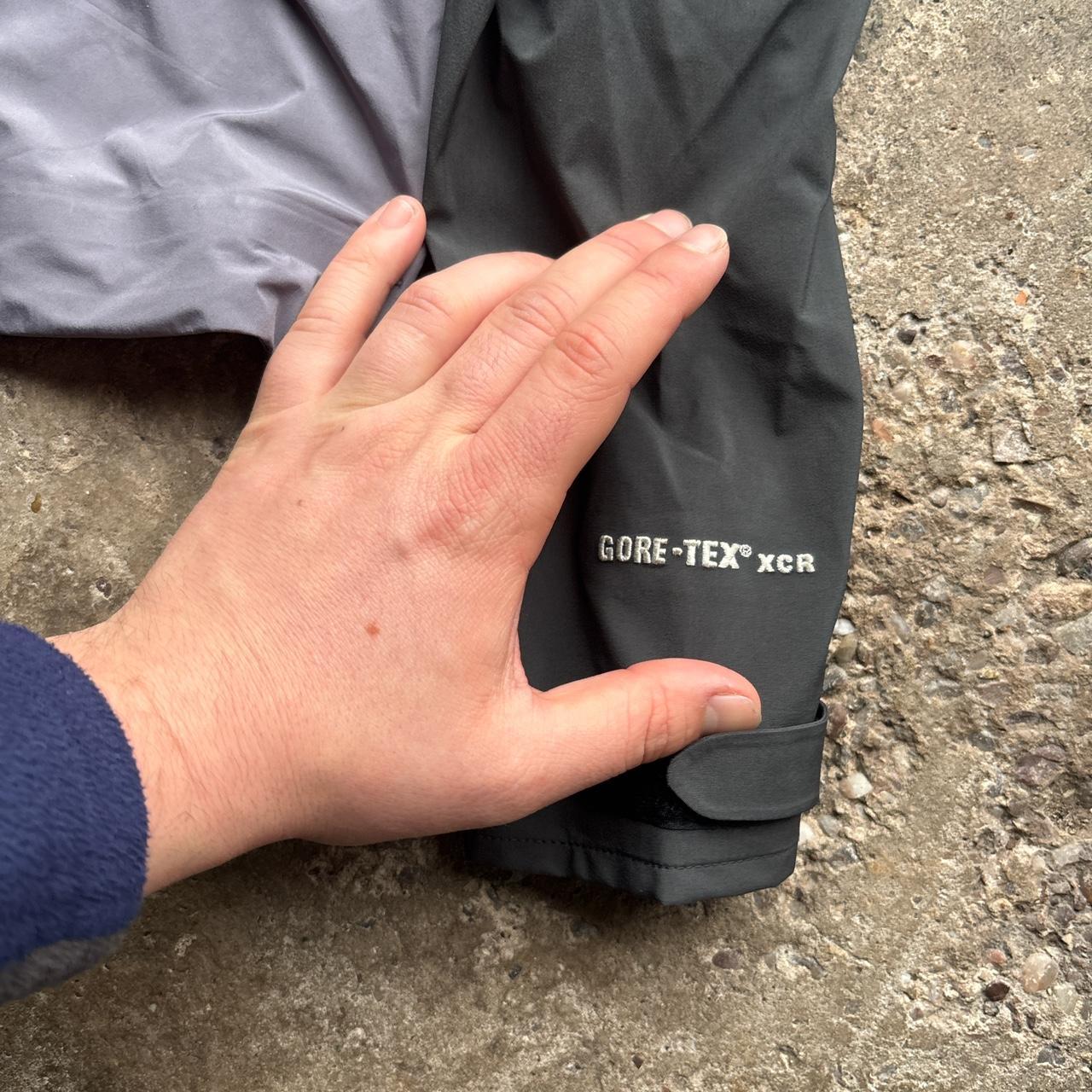 Grey and black Mountain Hardwear Gore-Tex jacket