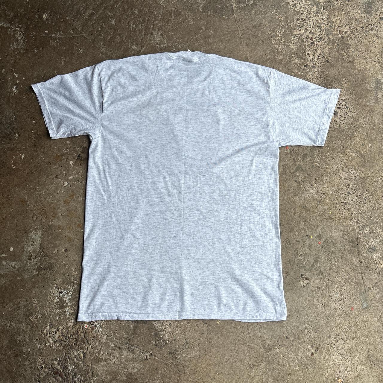 Vintage Light Grey Graphic American Football T-Shirt