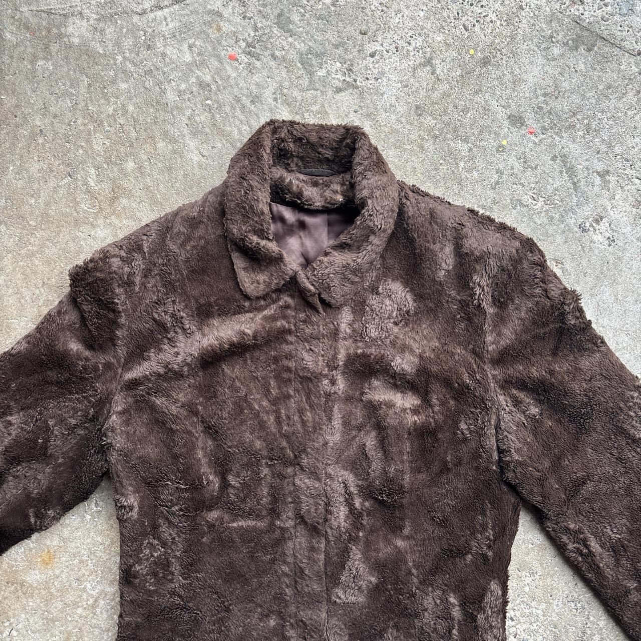 Brown Fleece Faux Fur Jacket