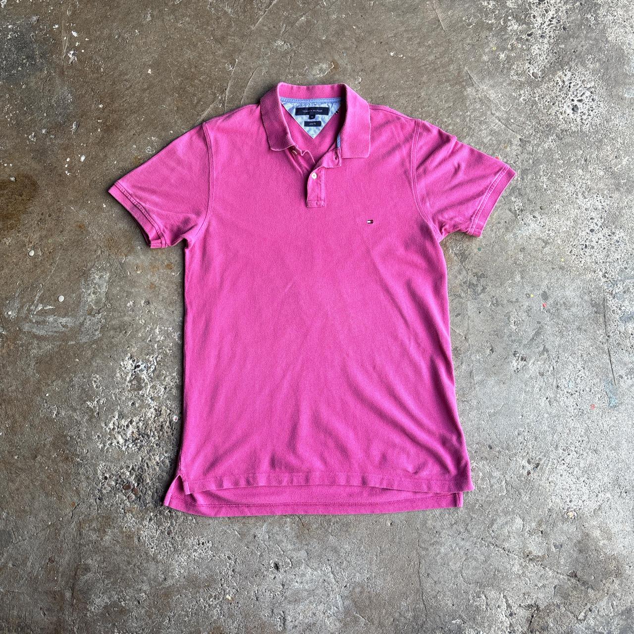 Pink Tommy Hilfiger Polo Shirt - XL