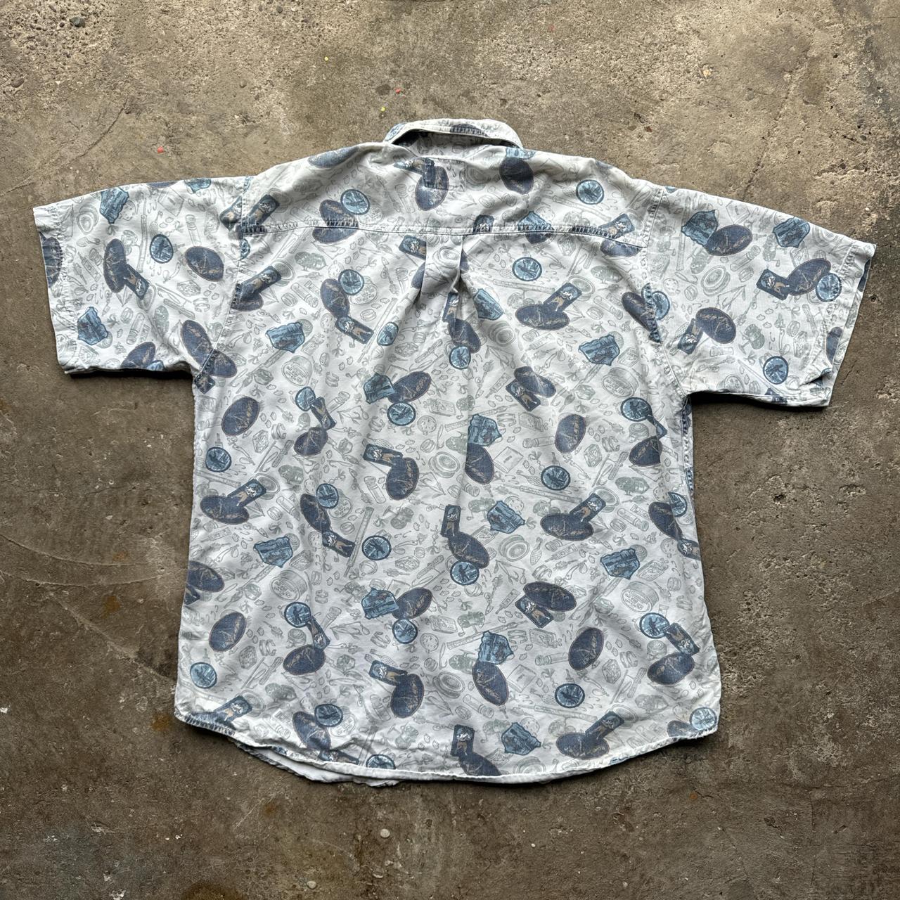 Woolrich Fishing patterned short-sleeved shirt