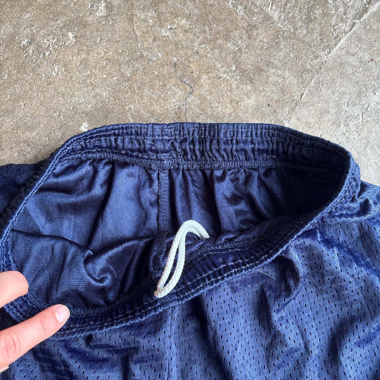 Navy basketball Shorts with ‘SR’ print