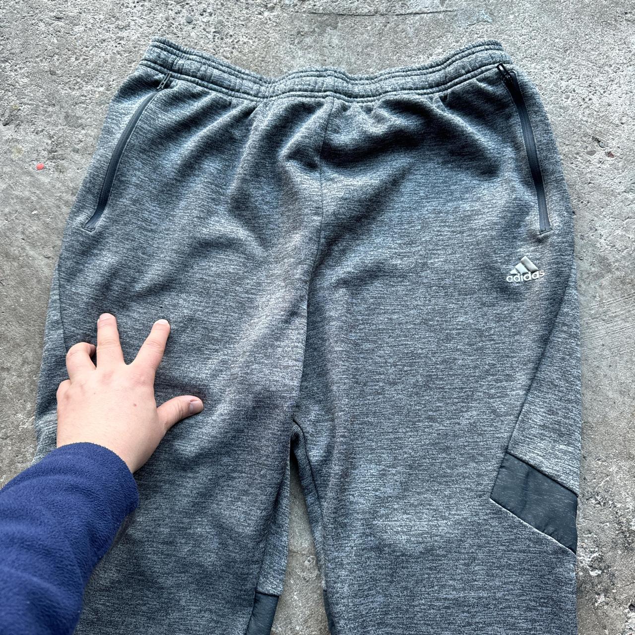 Grey Adidas jogging bottoms