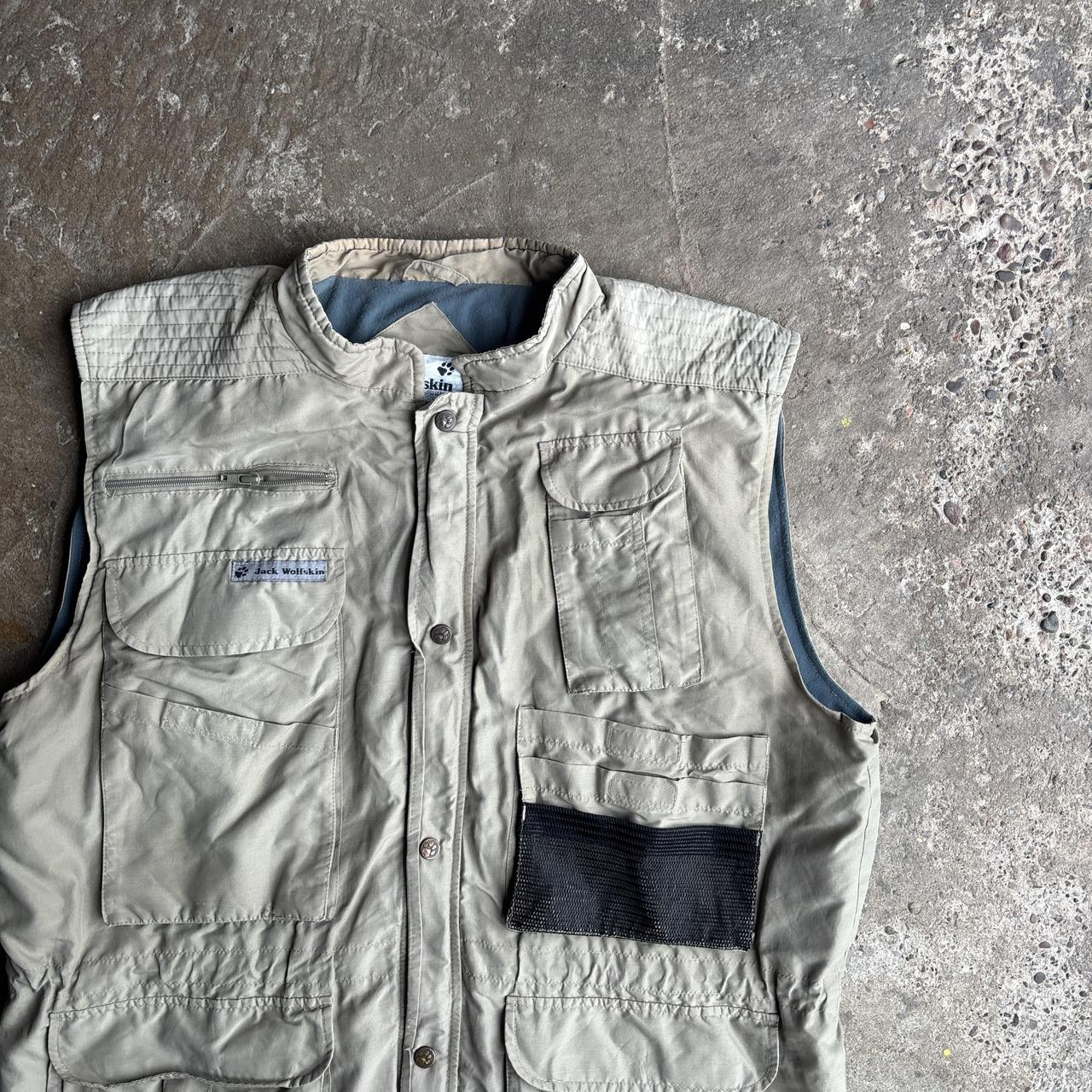 Cream Jack Wolfskin Technical Vest Jacket - 2XL