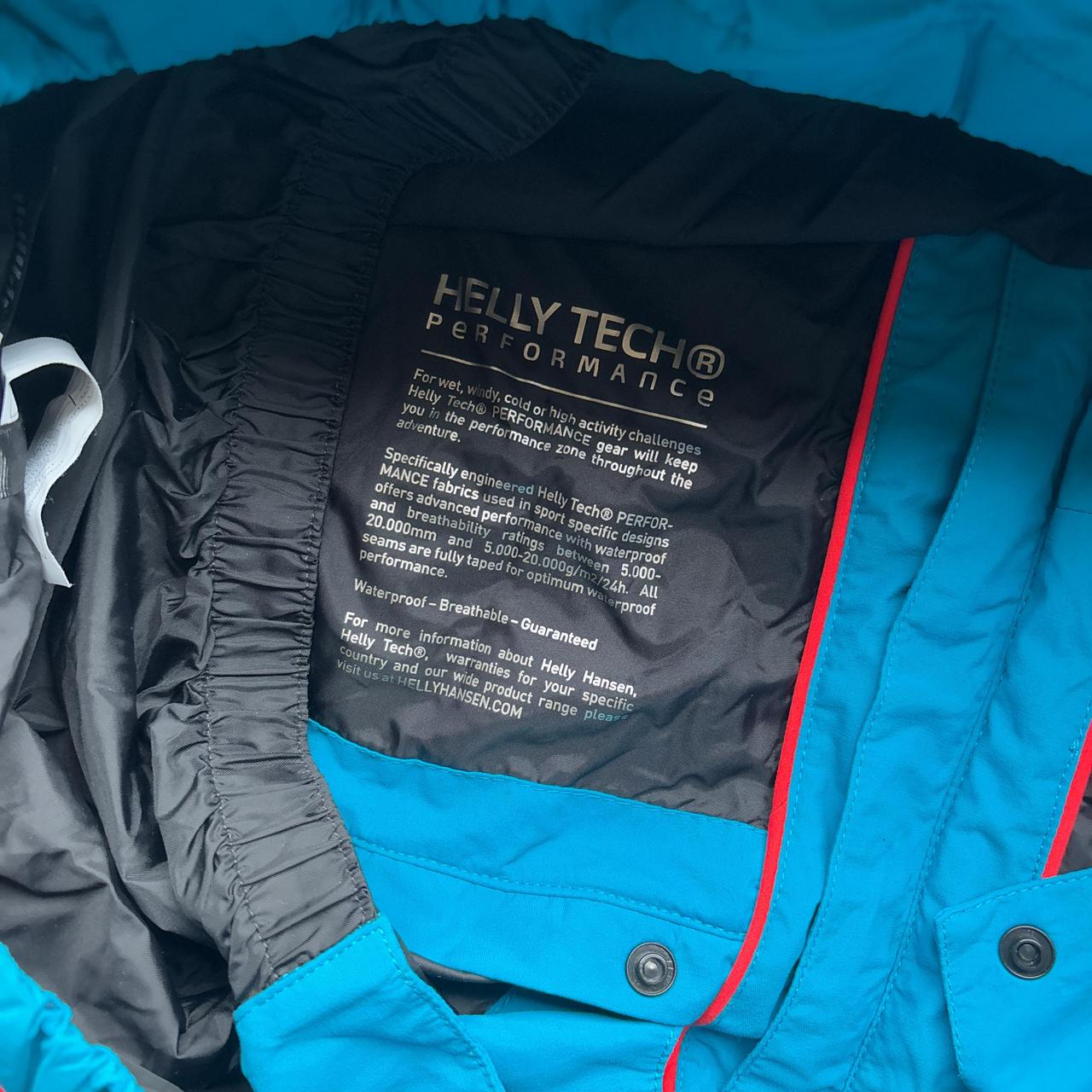 Blue Helly Hansen ski jacket