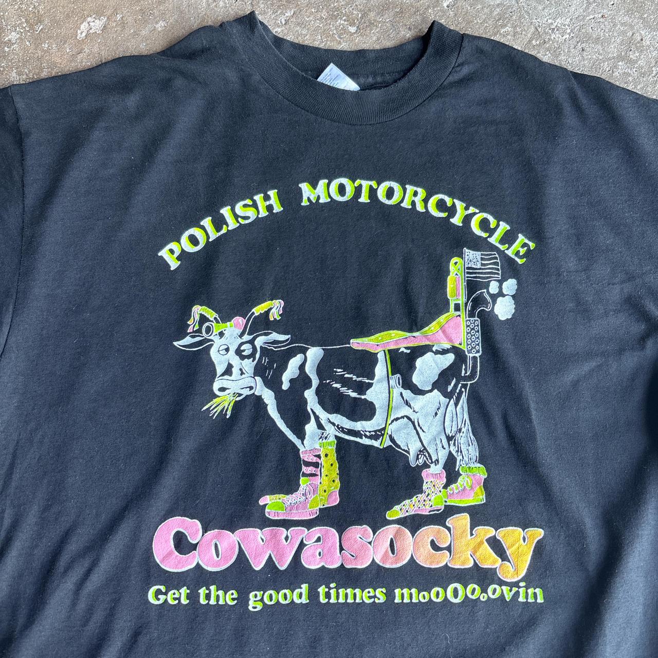 Black ‘Cowasacky’ graphic tee