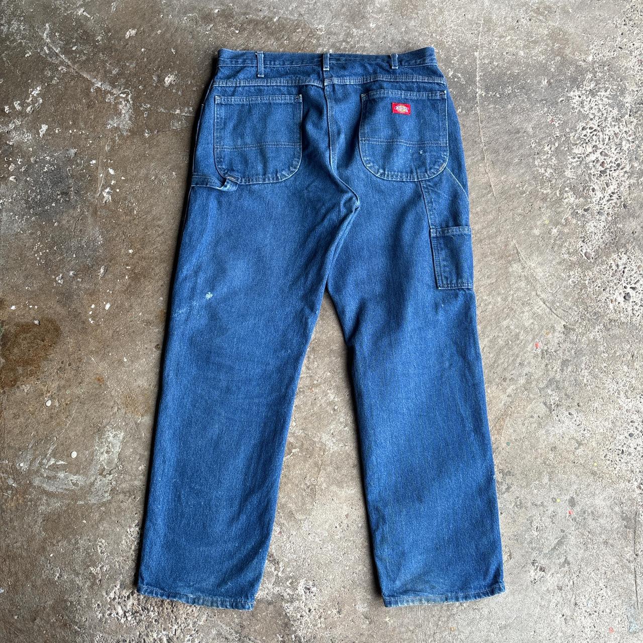 Vintage blue denim Dickies carpenter jeans - W36