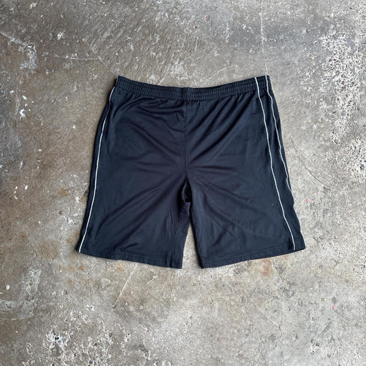 Black Mesh Sportswear Shorts