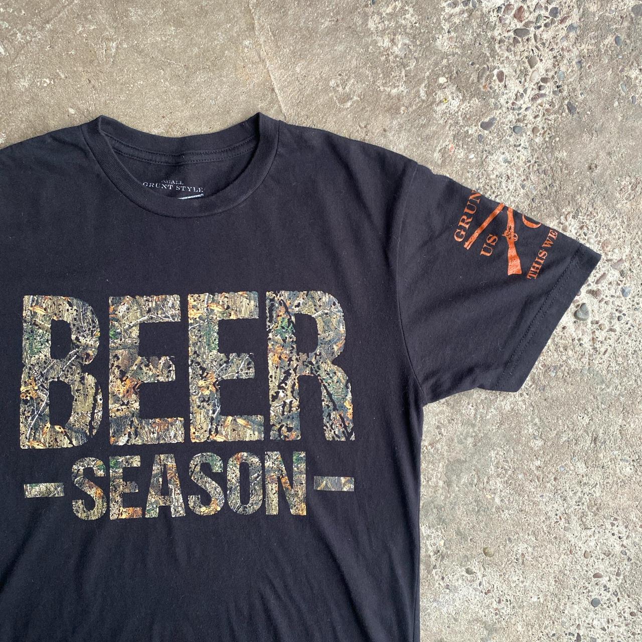 Black ‘Beer Season’ Graphic T-Shirt - S