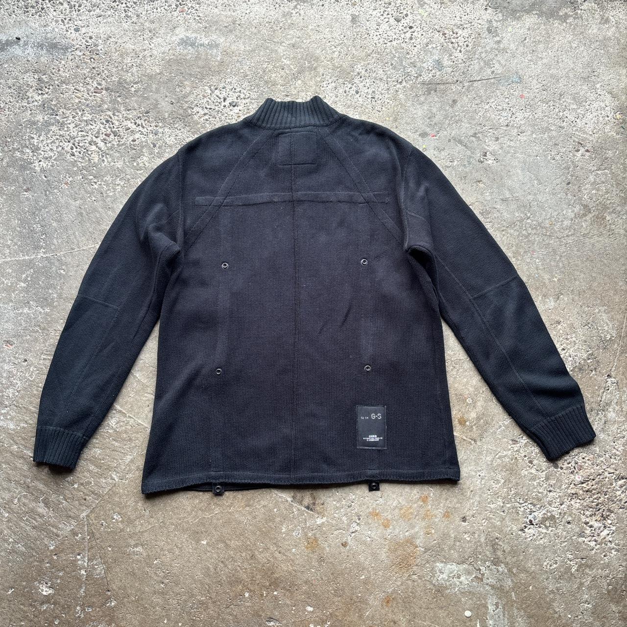 Black G-Star knitted zip-through sweater - XL