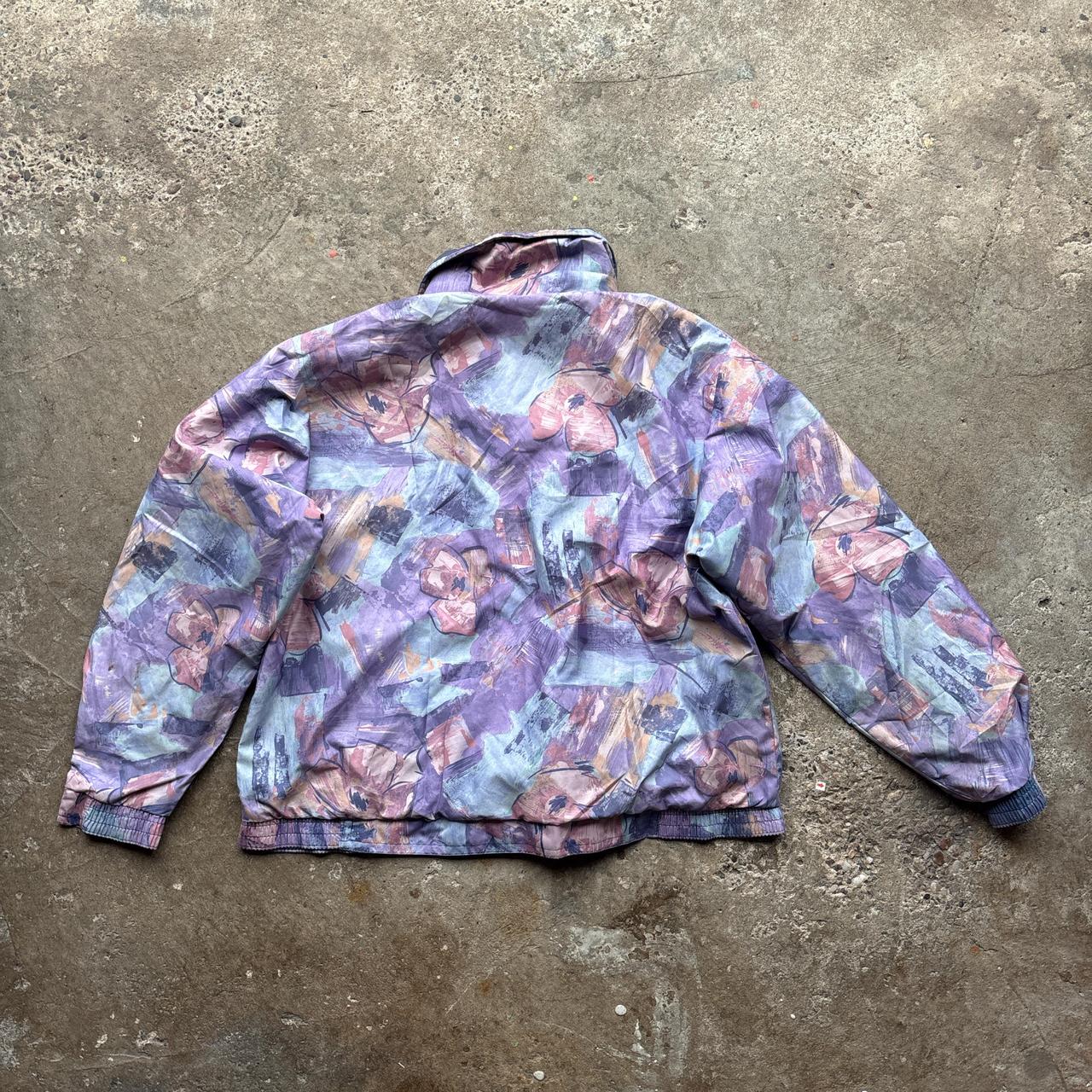 Vintage floral golf bomber jacket