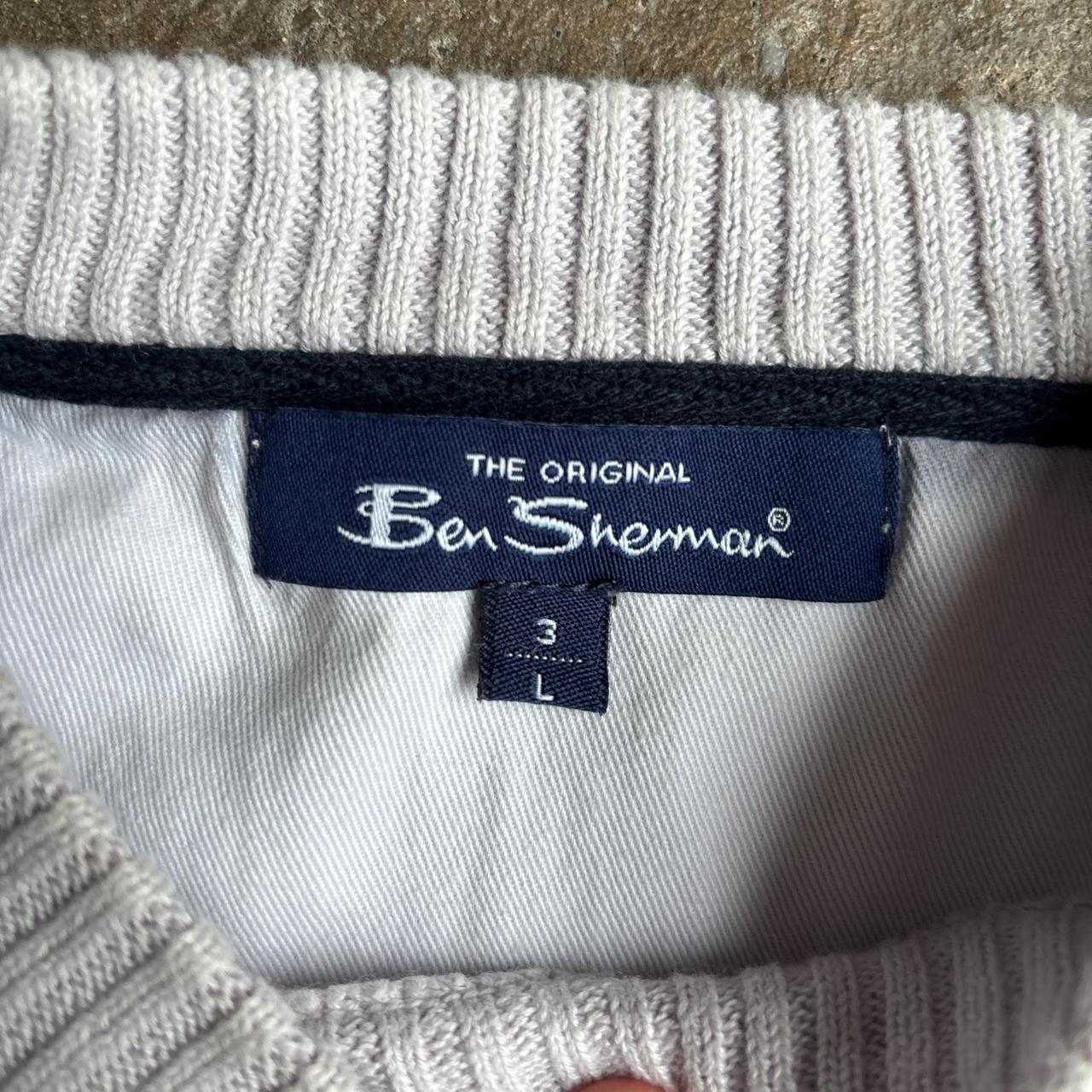 Grey Ben Sherman Y2K Crewneck Sweater - L