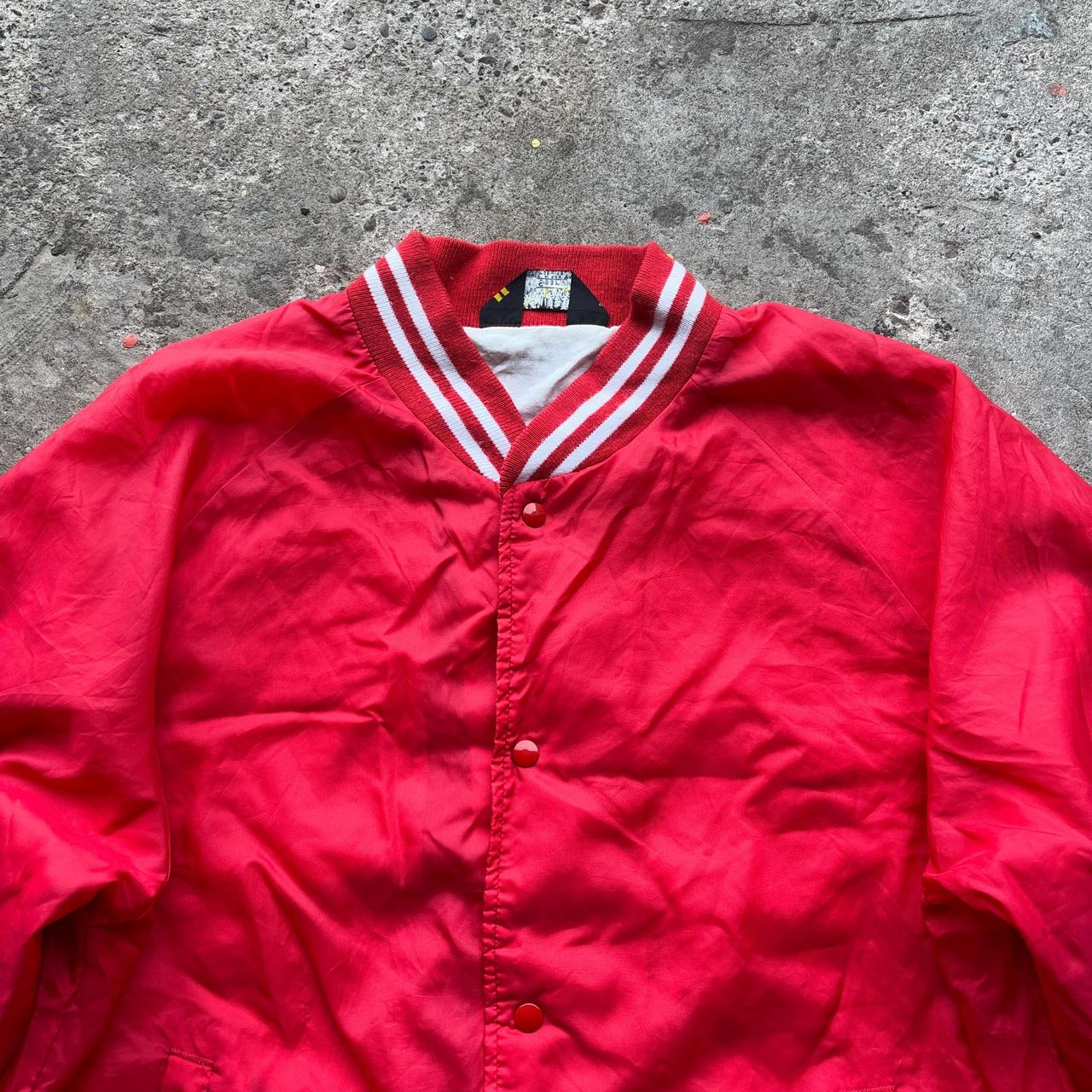 Vintage Red varsity bomber jacket