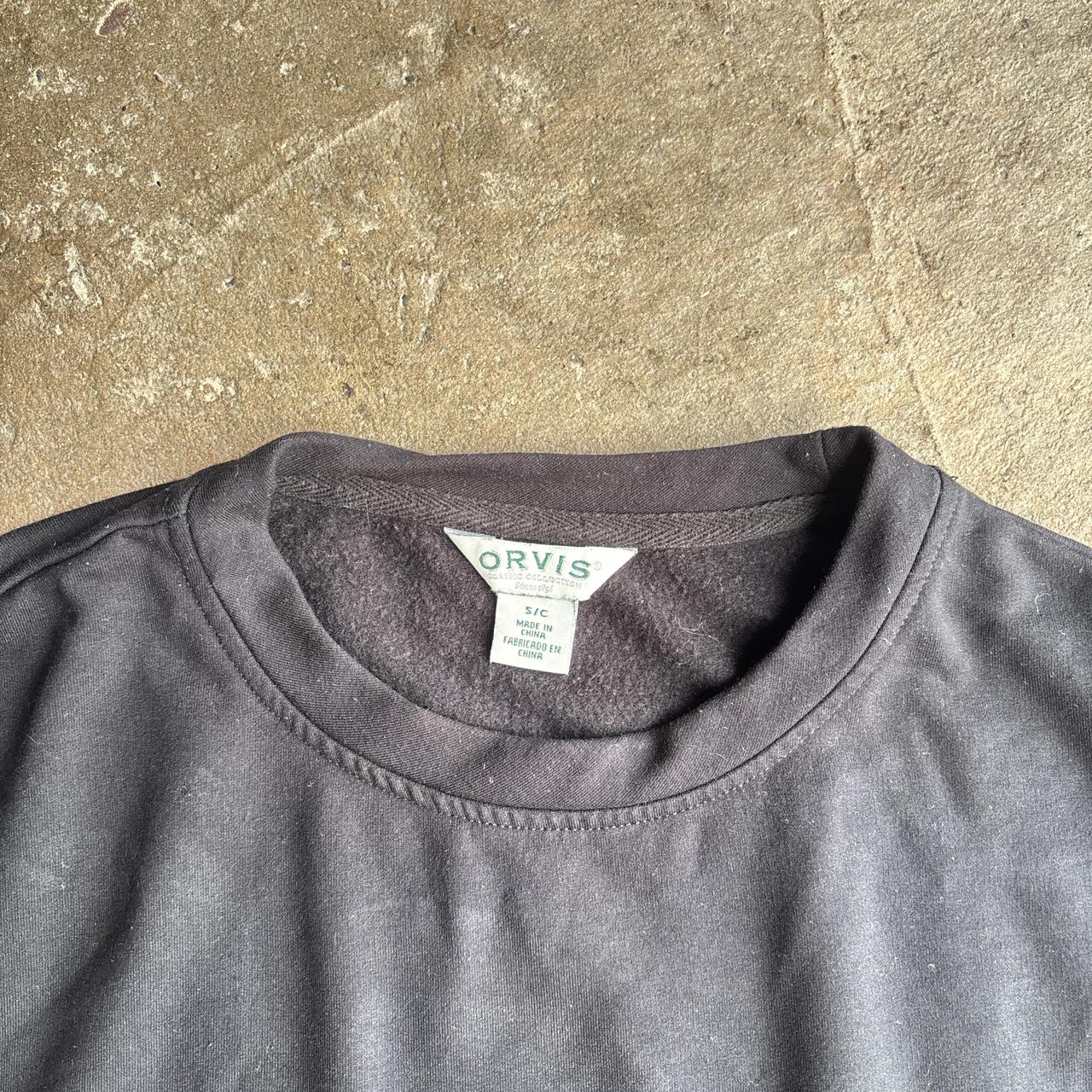 Black Crew Neck Orvis Sweatshirt - S