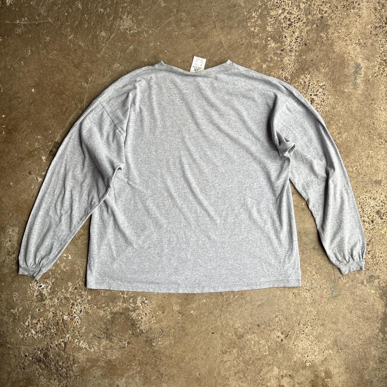 Grey Adidas Notre Dame Long-Sleeve T-Shirt