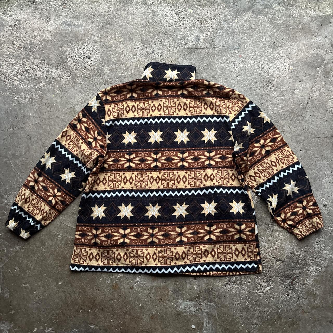 Black and brown crazy fleece