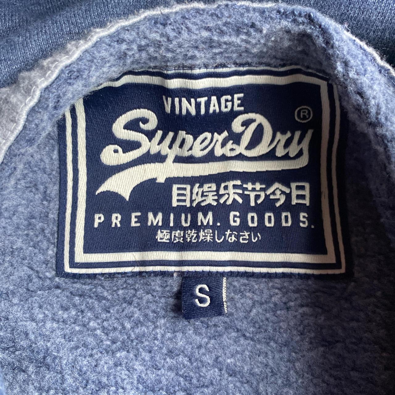 Blue Superdry Graphic Hoodie - S