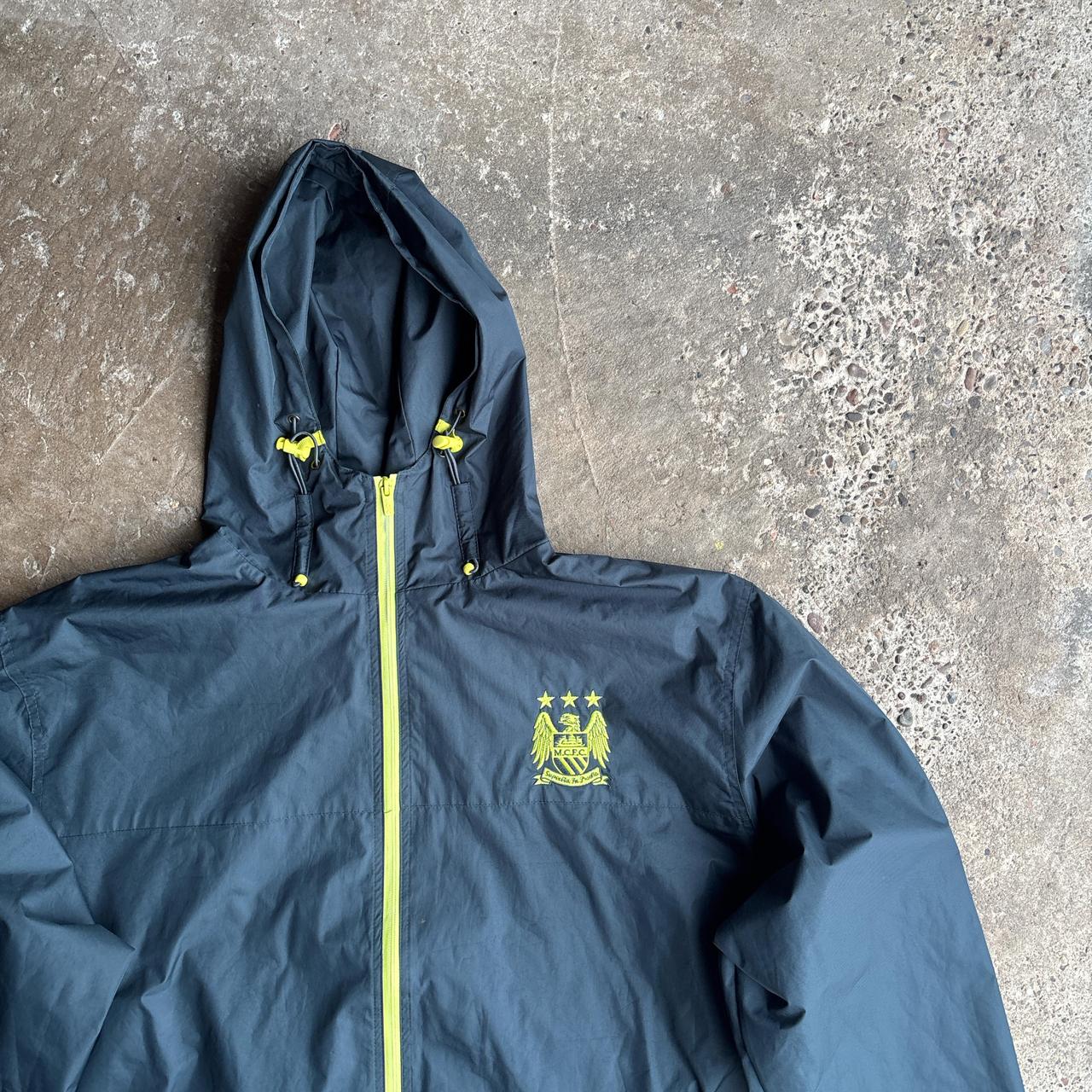 Green Manchester City Hooded Raincoat - 2XL